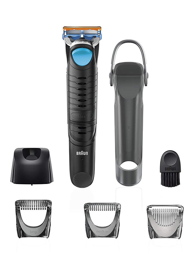 Multi-Functional Body Groomer Black/Grey/Blue