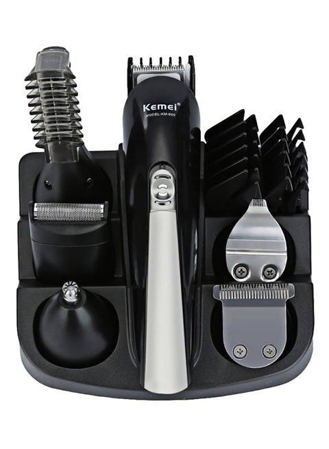 مجموعة الحلاقة 11 في 1 KM-600 أسود