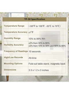 ThermoPro TP50 Digital LCD Thermometer Humidity Meter  - Image 3