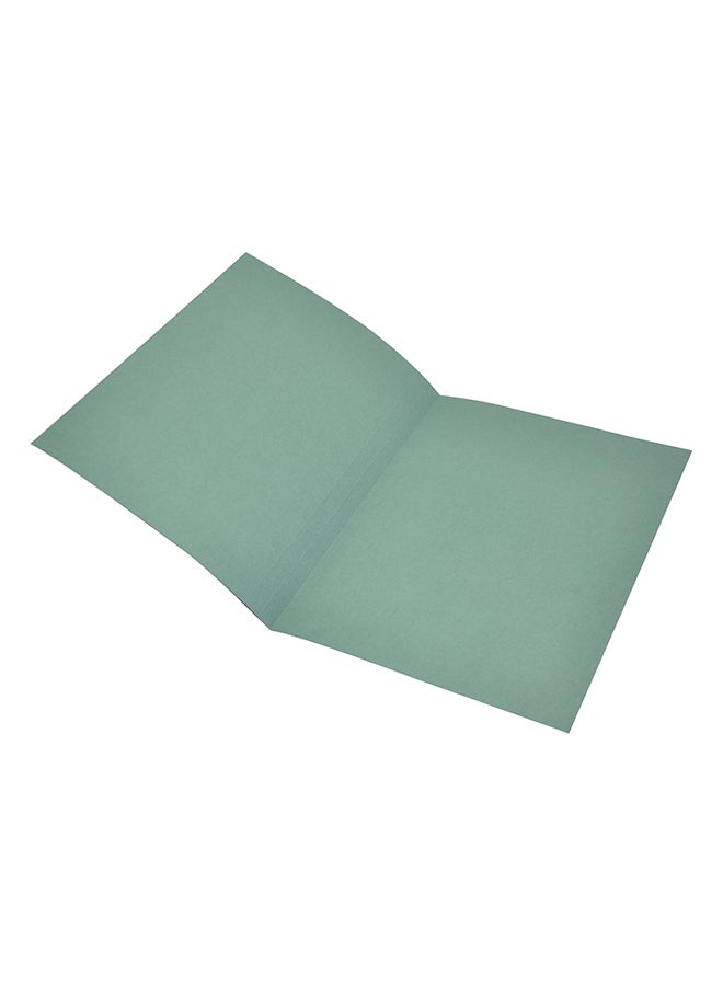 إف اي أس  طقم مجلدات بقصّة مربعة بدون مثبتات من 100 قطعة أخضر - Image 2