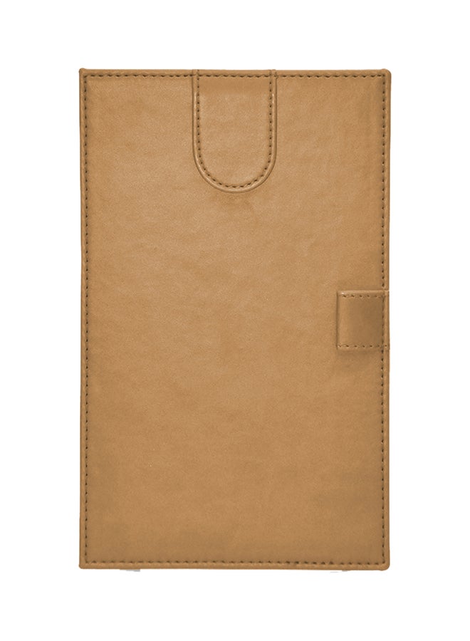 إف اي أس  مجلد للفواتير مع حامل للقلم بني - Image 1