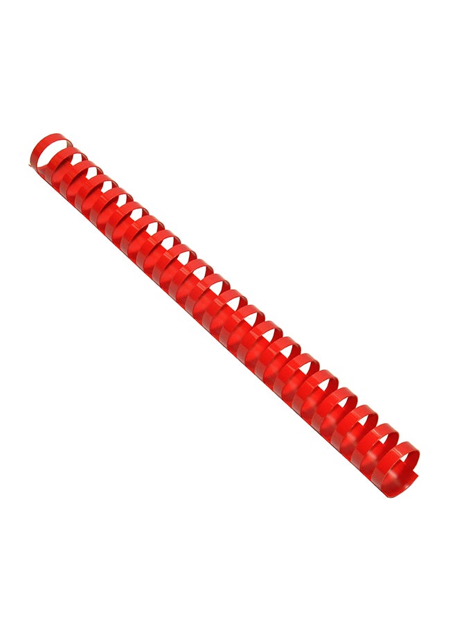 FIS 50-Piece Plastic Binding Ring Red - Image 2