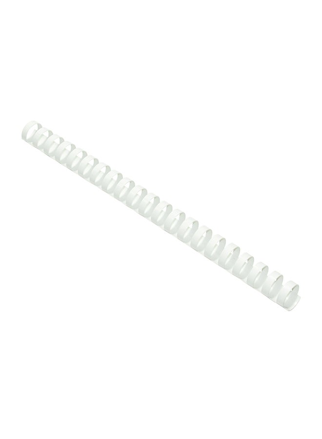 FIS 100-Piece Plastic Binding Rings White - Image 2