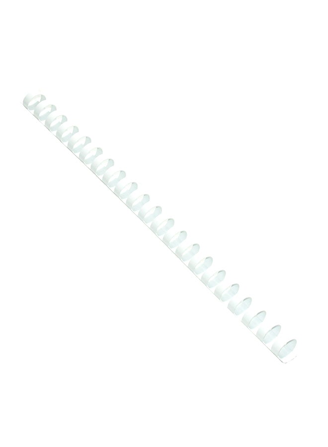 FIS 100-Piece Plastic Binding Ring White  - Image 2