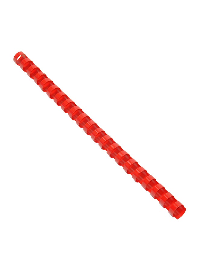FIS 100-Piece Plastic Binding Ring Red - Image 2