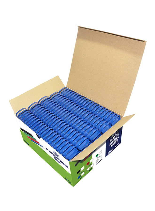FIS 50-Piece Plastic Binding Rings Blue - Image 1