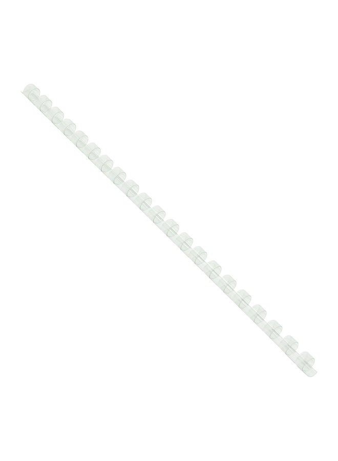 FIS 100-Piece A4 Plastic Binding Rings Clear - Image 2