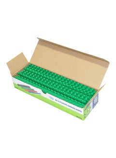 FIS 100-Piece A4 Plastic Binding Rings Green  - Image 1