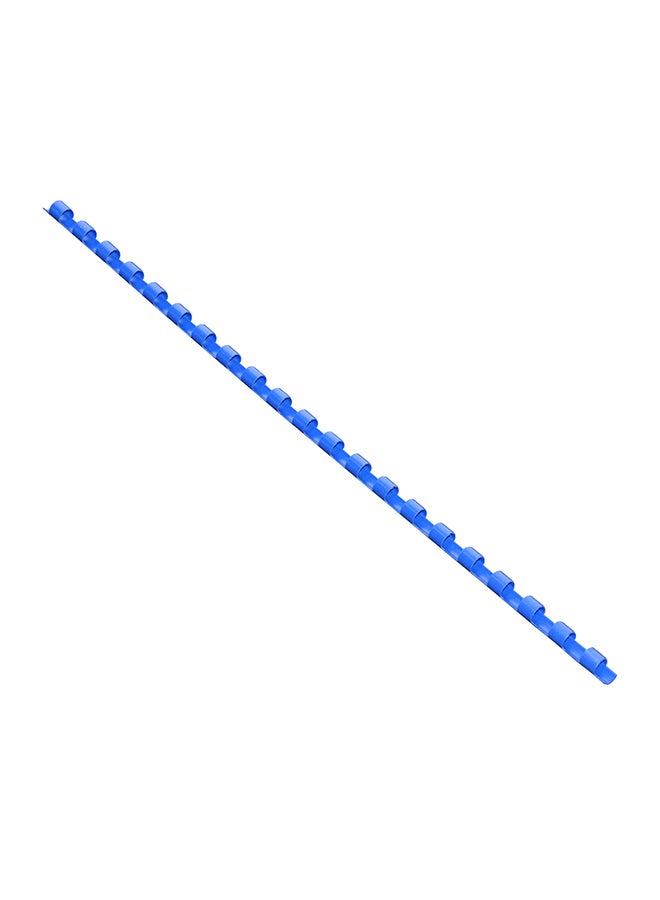 FIS - 100-Piece A4 21 Plastic Binding Rings Blue - Image 1