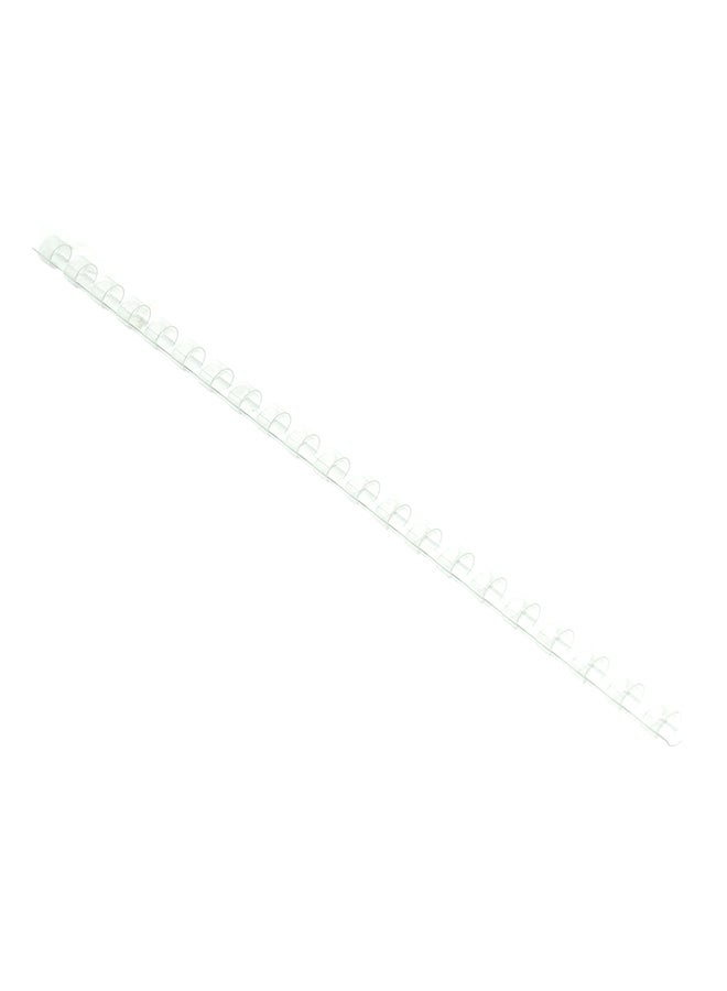 FIS 100-Piece A4 Plastic Binding Rings Clear  - Image 2