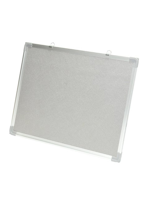 Fabric Board With Aluminium Frame Grey/Silver