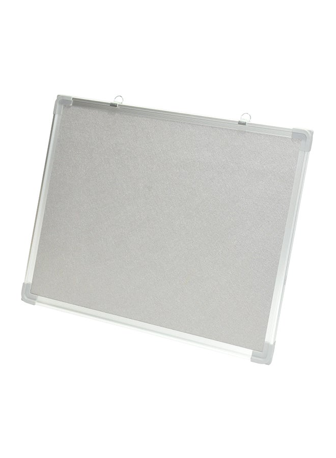 FIS Fabric Board With Aluminium Frame Grey/Silver 