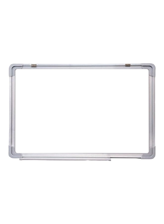 إف اي أس  سبورة بيضاء بإطار من الألومنيوم مقاس 60x90 سم أبيض/فضي