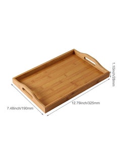 MYLIFEUNIT Bamboo Servicing Tray Brown 12.7inch  - Image 4