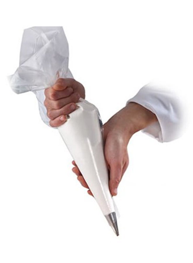 MYLIFEUNIT 100-Piece Disposable Cake Piping Decorating Tool Set White 15.7centimeter - Image 2