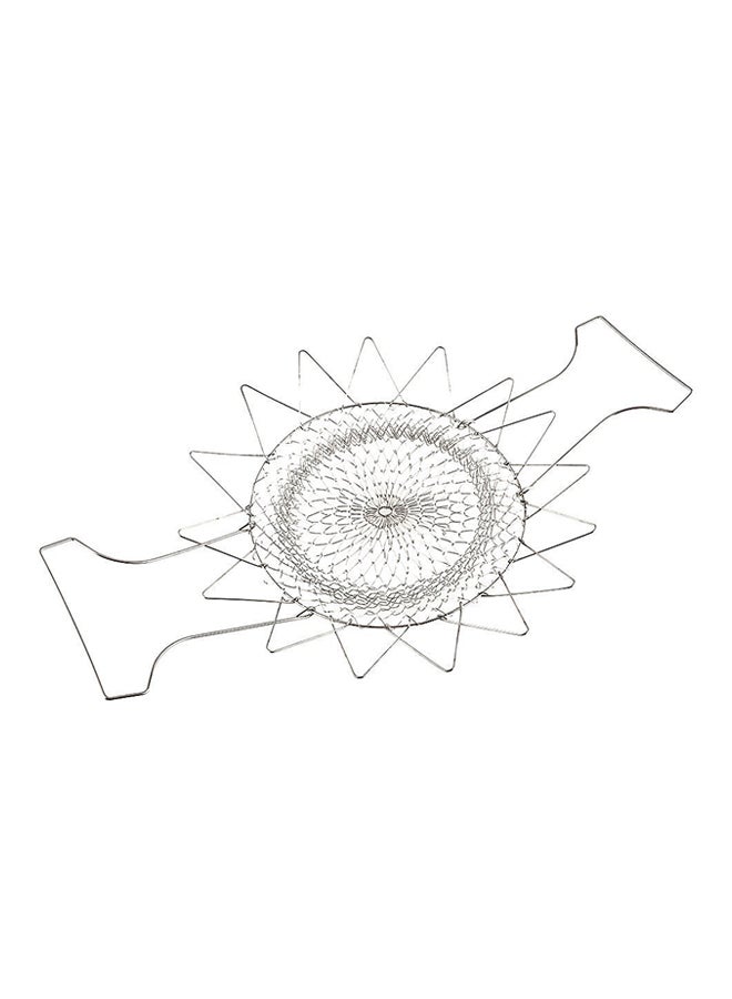MYLIFEUNIT Foldable Steam Strainer Silver 8inch - Image 3