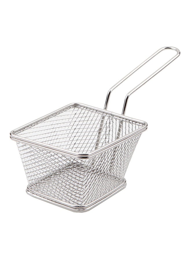 MYLIFEUNIT Stainless Steel Mesh Frying Basket Silver 4inch - Image 1