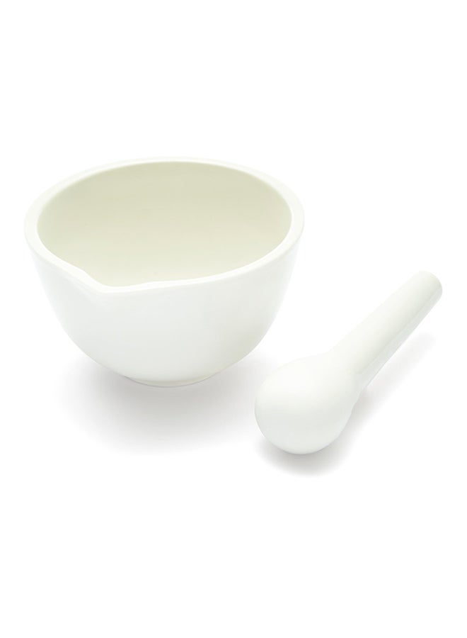 MYLIFEUNIT Mortar and Pestle White 5inch  - Image 2