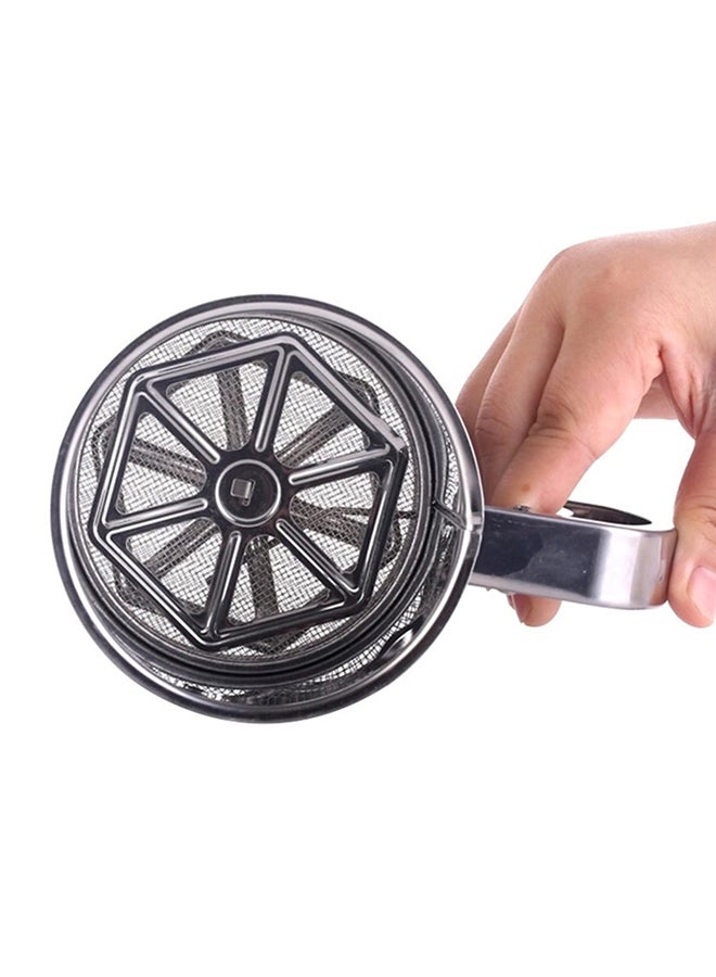 Stainless Steel Double Mesh Flour Sifter Silver 11cm - Image 5