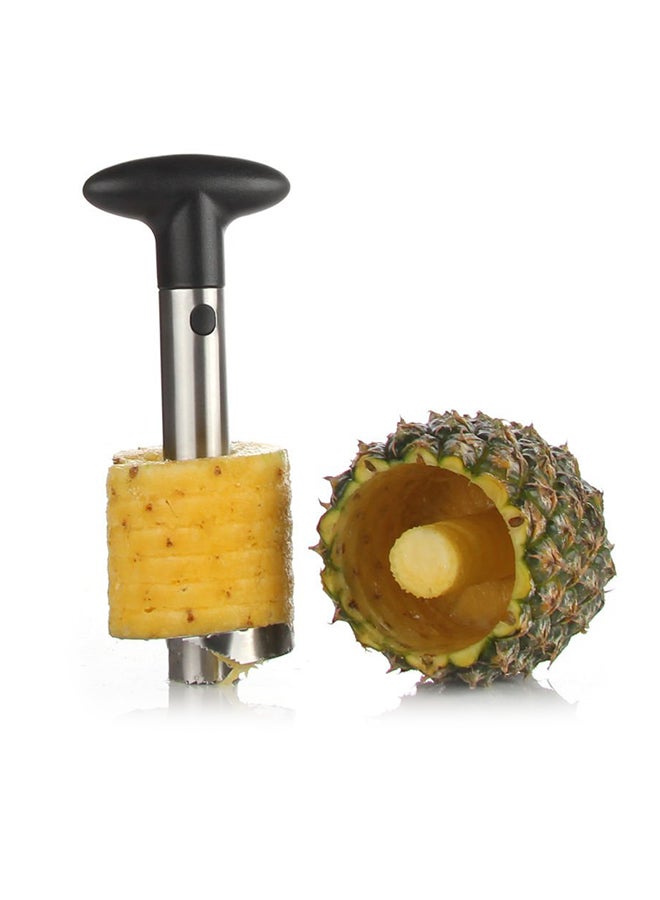 MYLIFEUNIT Stainless Steel Fruit Slicer and Corer Black/Silver 20cm - Image 2