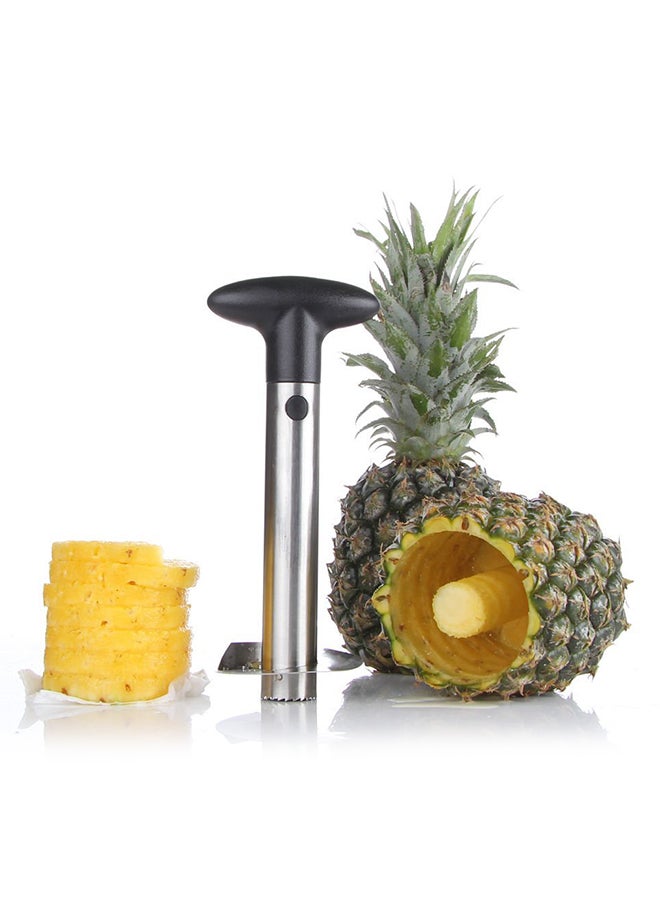 MYLIFEUNIT Stainless Steel Fruit Slicer and Corer Black/Silver 20cm - Image 3