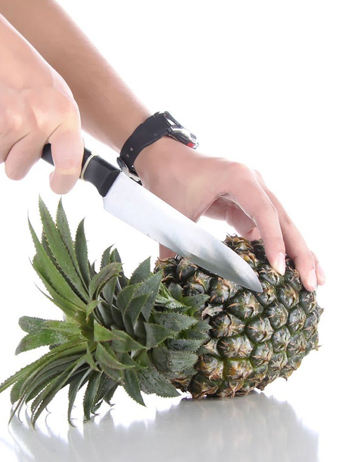 MYLIFEUNIT Stainless Steel Fruit Slicer and Corer Black/Silver 20cm - Image 4