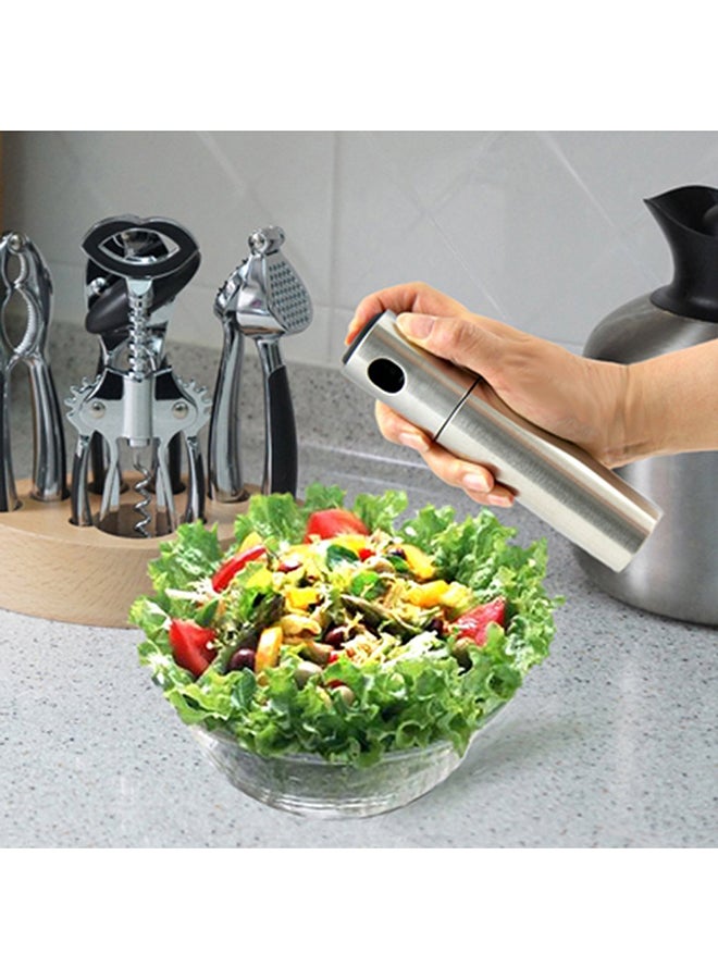 ماي لايف أونيت زٌجاجة  من الستانلس ستيل لرش الزيت فضي 17.5سم - Image 5