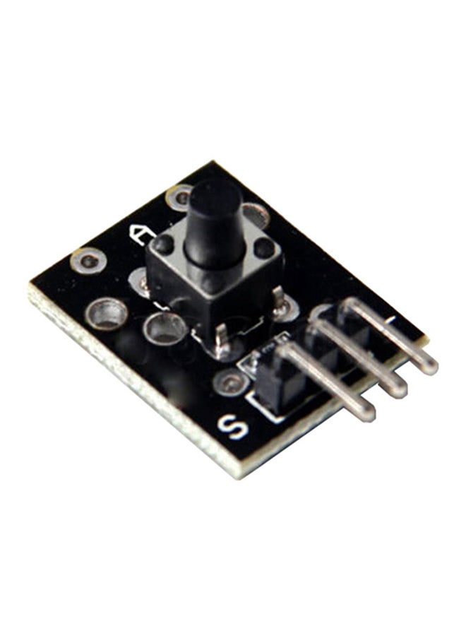 Vicactus - 2-Piece KY-004 Button Key Switch Sensor Module For Arduino AVR PIC UNO Starter Kit KY004 DIY Black - Image 1