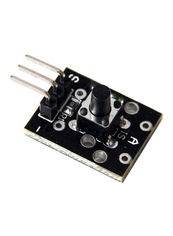 Vicactus - 2-Piece KY-004 Button Key Switch Sensor Module For Arduino AVR PIC UNO Starter Kit KY004 DIY Black - Image 1
