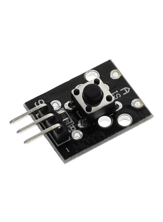 Vicactus - 2-Piece KY-004 Button Key Switch Sensor Module For Arduino AVR PIC UNO Starter Kit KY004 DIY Black - Image 1