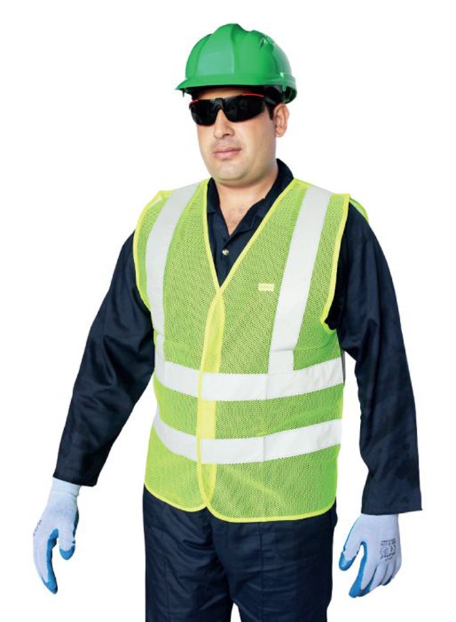 Vaultex Polyester Reflective Safety Vest Green Small