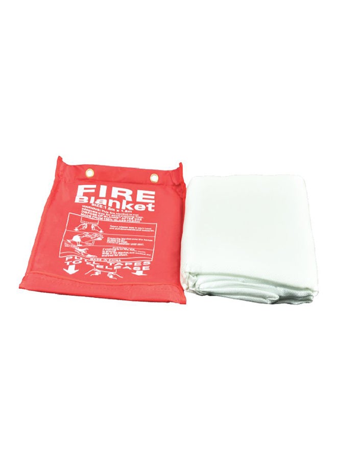 Vaultex Fire Safety Blanket White/Red 1.5x1.8meter White/Red 1.5x1.8meter 