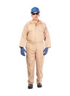 Vaultex Twill Safety Coverall Beige Medium 