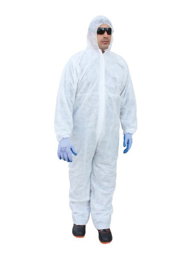 Coverall Protective Suit White Medium