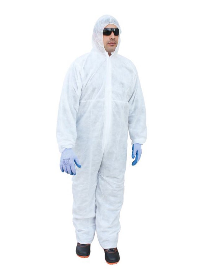 Vaultex Disposable Coverall Protective Suit White XL