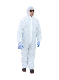 Vaultex Coverall Protective Suit White Large 