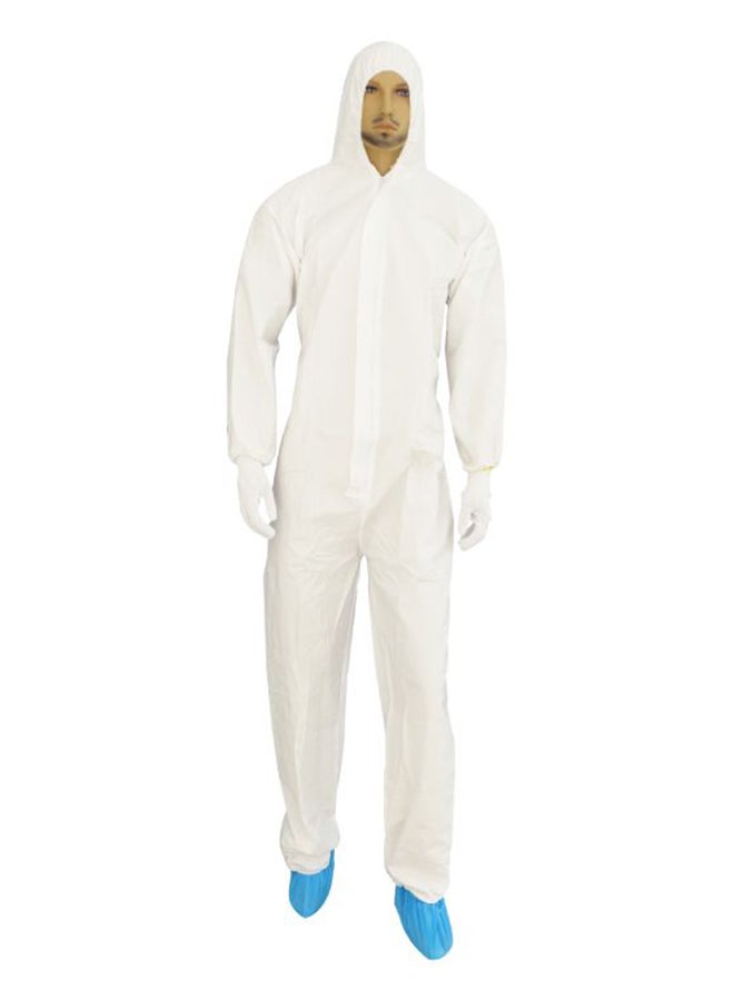 Polypropylene Disposable Coverall Protective Suit White XXXXXL