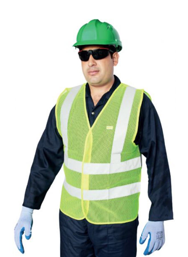 Vaultex - Reflective Net Vest Green/White/Yellow XL - Image 1