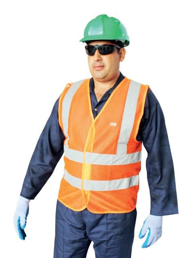Vaultex Reflective Net Vest Orange Medium