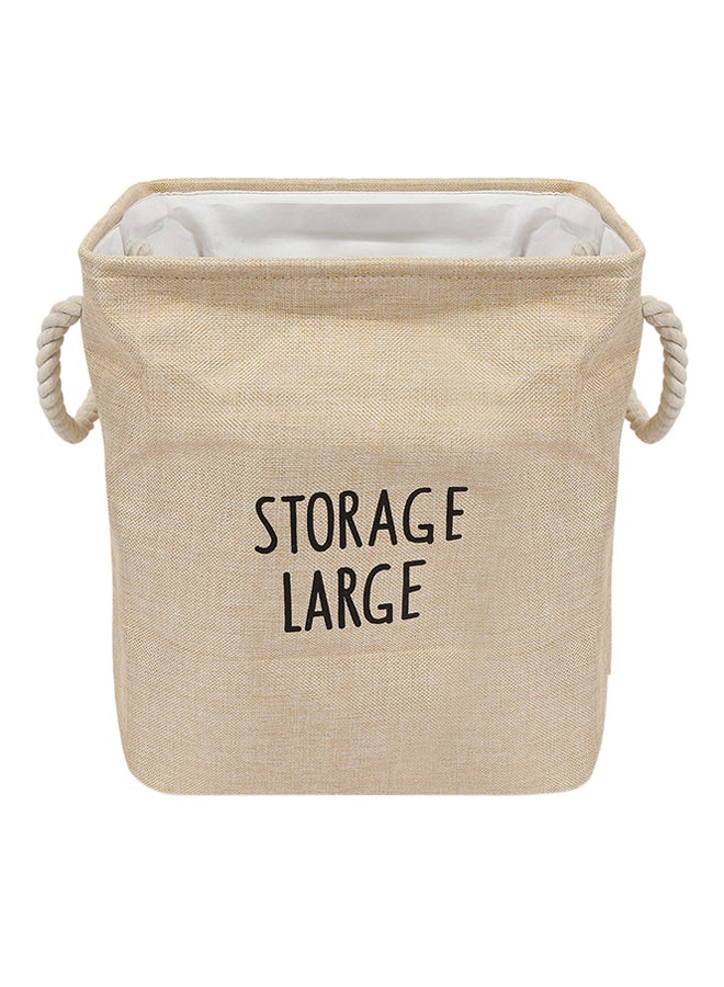 Foldable Laundry Hamper Beige 40 x 36 x 26centimeter - v1539336711/N18527624A_1