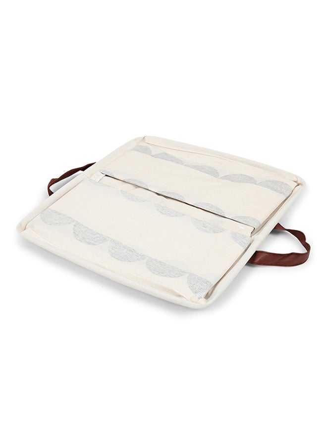 Foldable Laundry Hamper White/Black 33 x 33 x 33cm  - Image 3