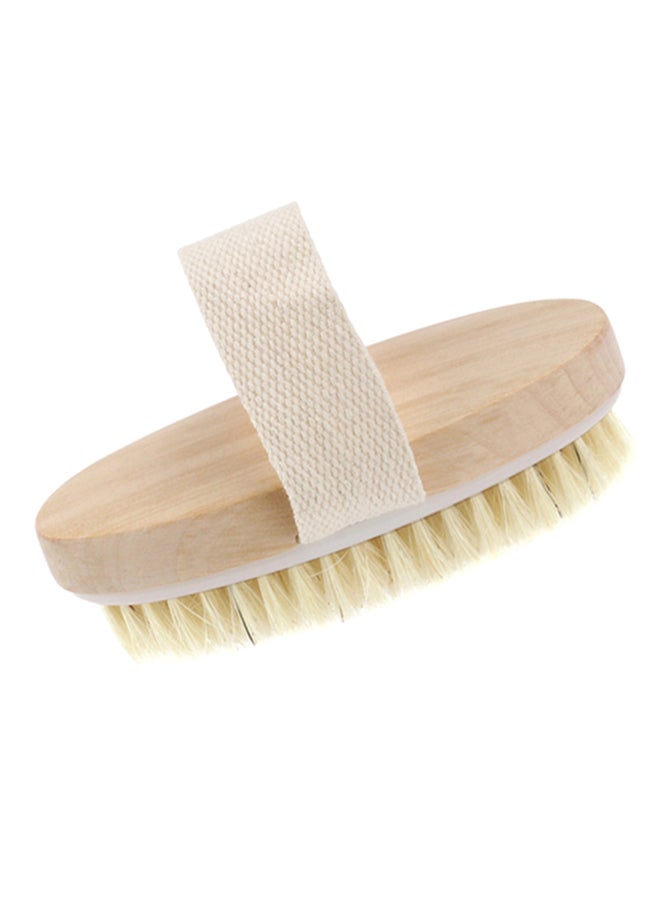 Wooden Bath Shower Brush Beige 12.5 X 6.6 X 4cm - Image 2