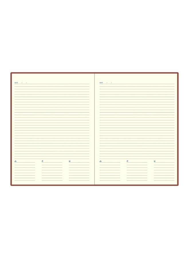 إف اي أس  دفتر يوميات غير مؤرخ مناسب للمدراء كستنائي - Image 2