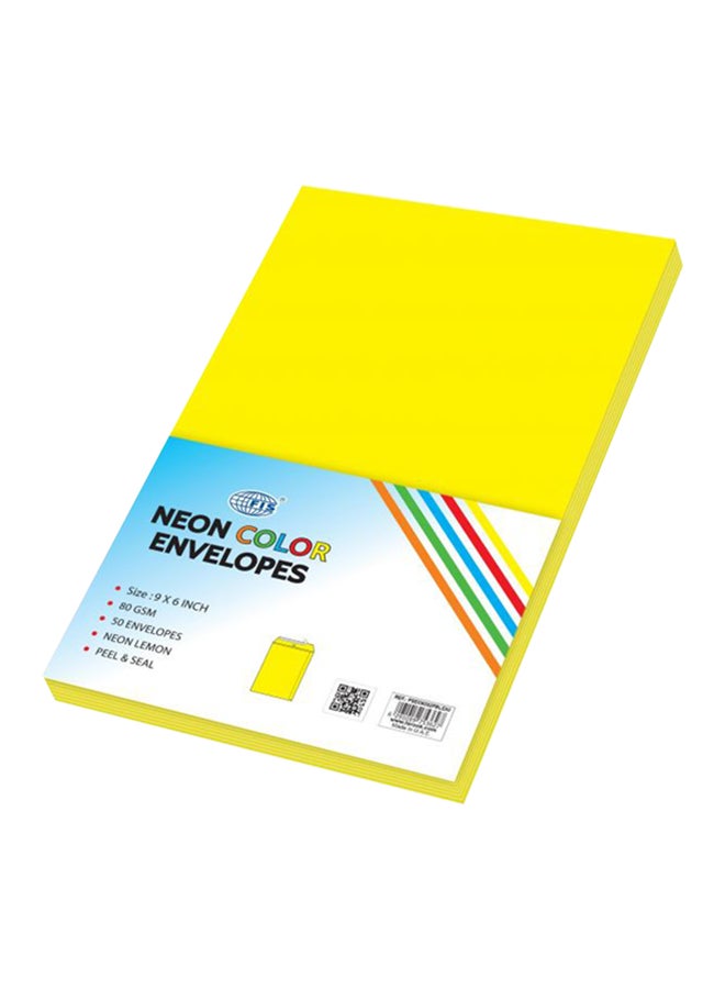 FIS 50-Piece Executive Envelope Set Yellow - Image 2