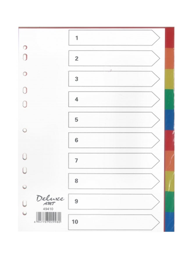 Deluxe Amt Index Divider Multicolour 
