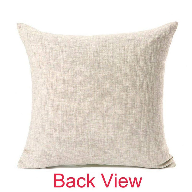 Decorative Pillow Cover cotton Beige 18x18inch  - Image 3