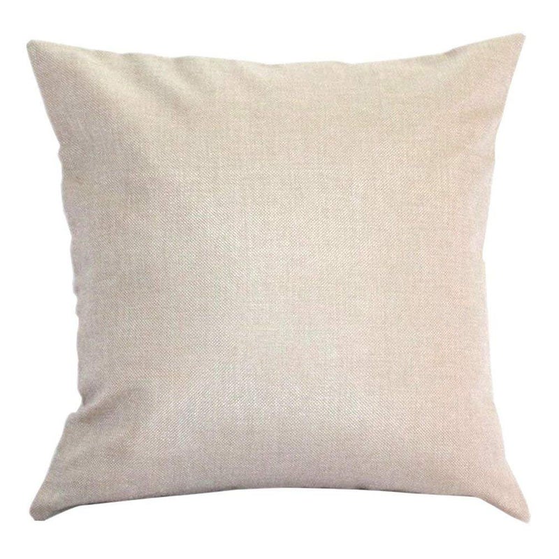 Decorative Pillow Cover cotton Beige 18x18inch  - Image 3
