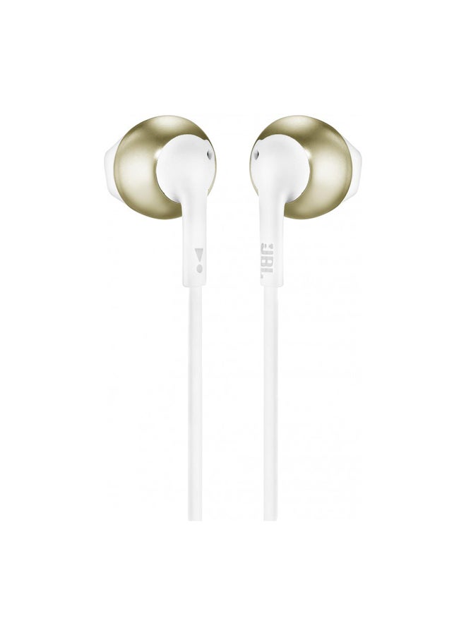 JBL Tune Wireless Bluetooth In-Ear Earphone 205BT White/Gold - Image 2