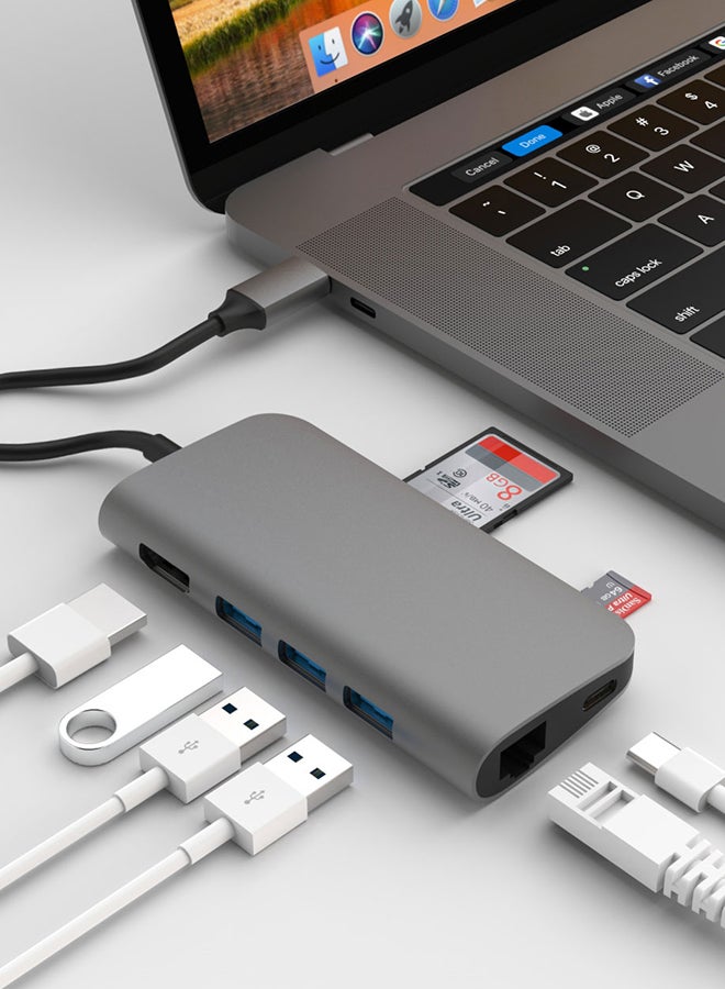 أديكتيد محول USB من النوع C رمادي - Image 2