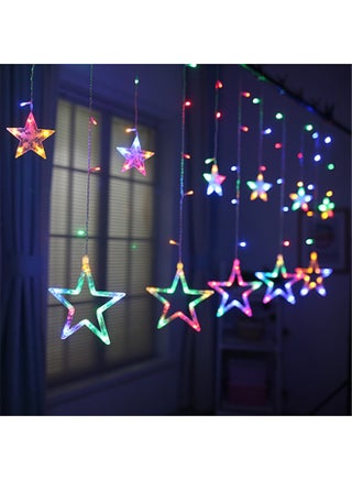 Set Of 9 LED Fairy String Star Decorative Lights Multicolour 3meter - v1539412171/N18872582A_1